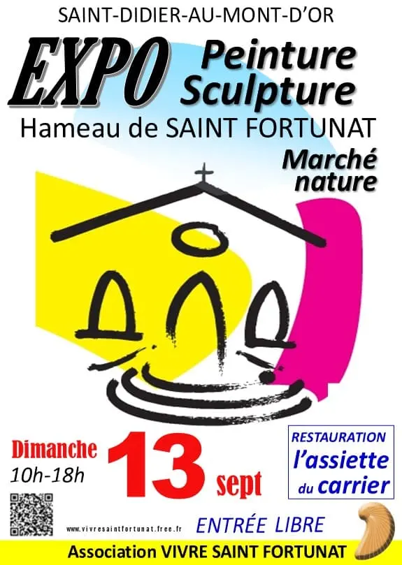 Renaud Prégaldiny artiste peintre aquarelliste participe à l'exposition collective "EXPO PEINTURE SCULPTURE" Saint Fortunat Saint Didier Au Mont D'Or 13 septembre 2026