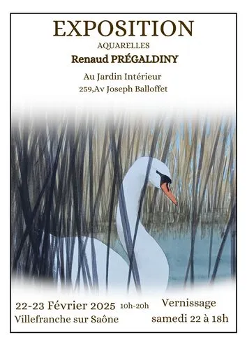 Exposition personnelle de Renaud Prégaldiny. Aquarelles originales oniriques